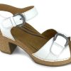 Sling-Back AETREX | Aetrex Tory Quarter Strap Heel White