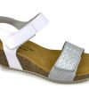 Sling-Back ERIC MICHAEL | Eric Michael Gypsy Sandal Silver White