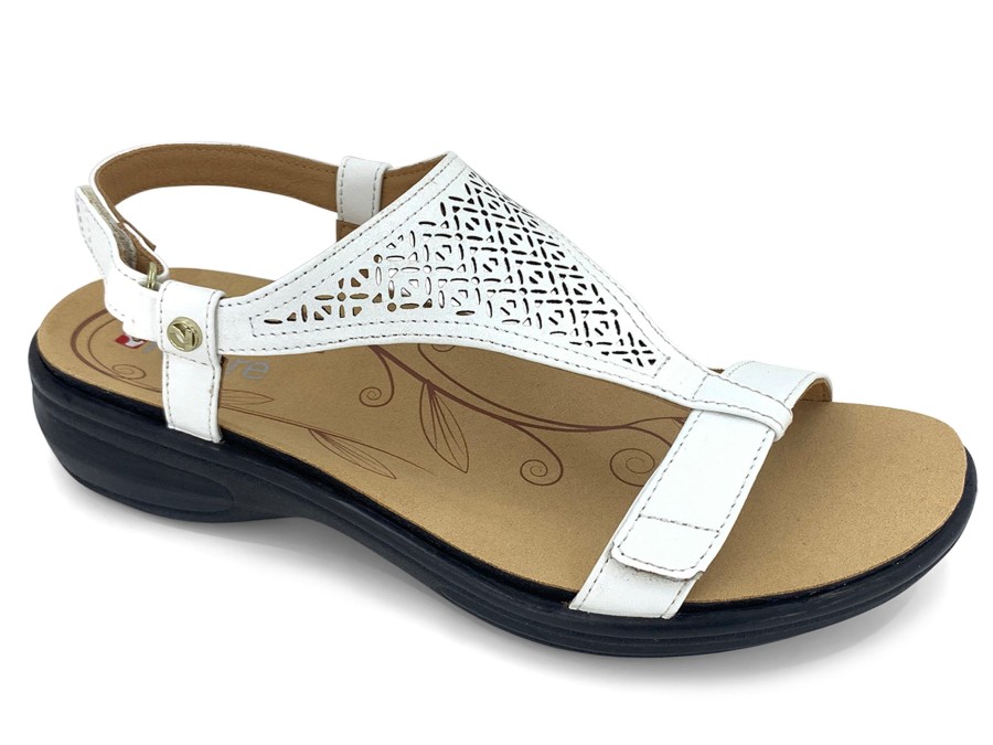 Sling-Back REVERE SHOES | Revere Santa Fe Sandal White