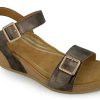 Sling-Back AETREX | Aetrex Lexa Wedge Sandal Bronze