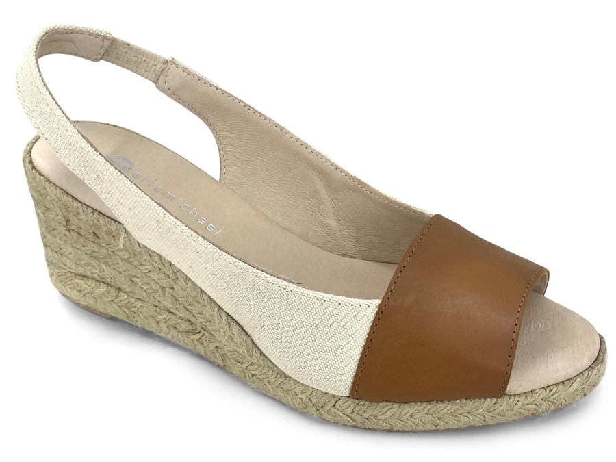 Sling-Back ERIC MICHAEL | Eric Michael Wendy Espadrille Tan