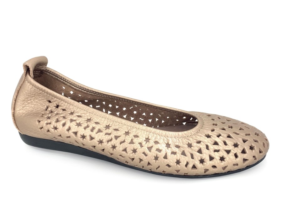 Ballets ARCHE | Arche Lilly Ballet Flat Rose Gold