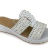 Slides L'AMOUR DES PIEDS | L'Amour Des Pieds Chorra Slide White Gold White/Gold