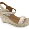 Sling-Back L'AMOUR DES PIEDS | L'Amour Des Pieds Iditri Wedge Sandal Cream Cork