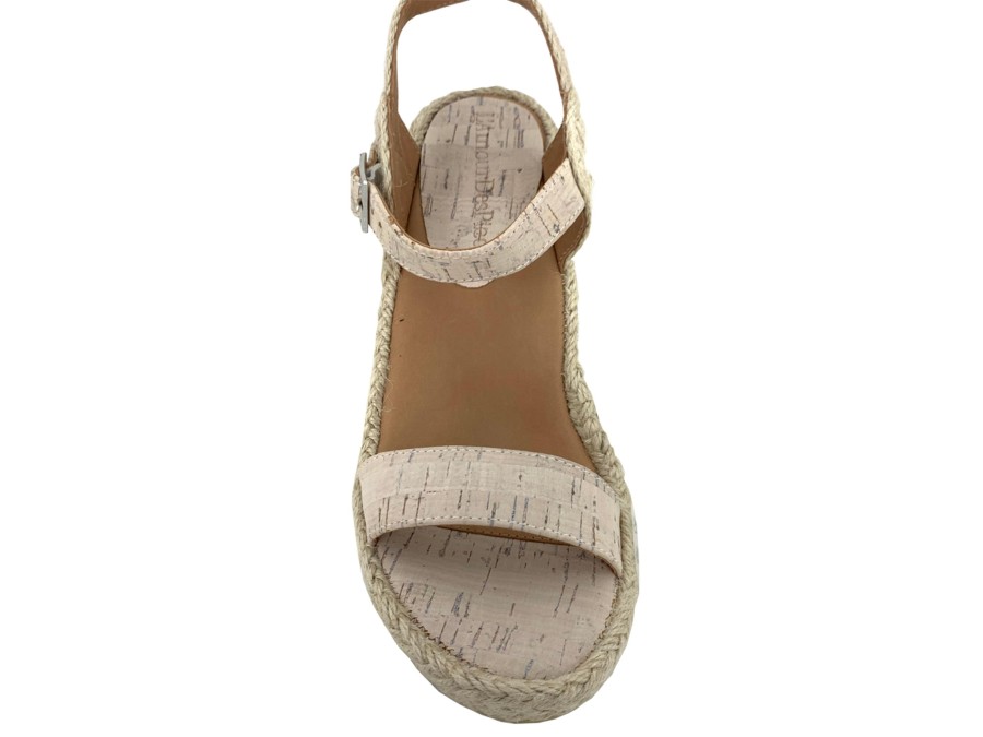 Sling-Back L'AMOUR DES PIEDS | L'Amour Des Pieds Iditri Wedge Sandal Cream Cork