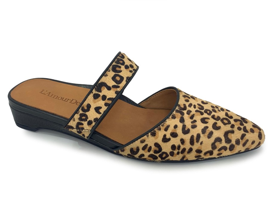 Mules L'AMOUR DES PIEDS | L'Amour Des Pieds Baruk Mule Leopard