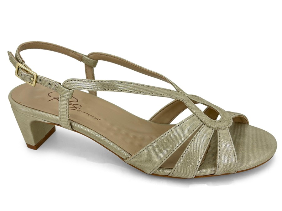 Sling-Back ROS HOMMERSON | Ros Hommerson Leandra Evening Sandal Gold