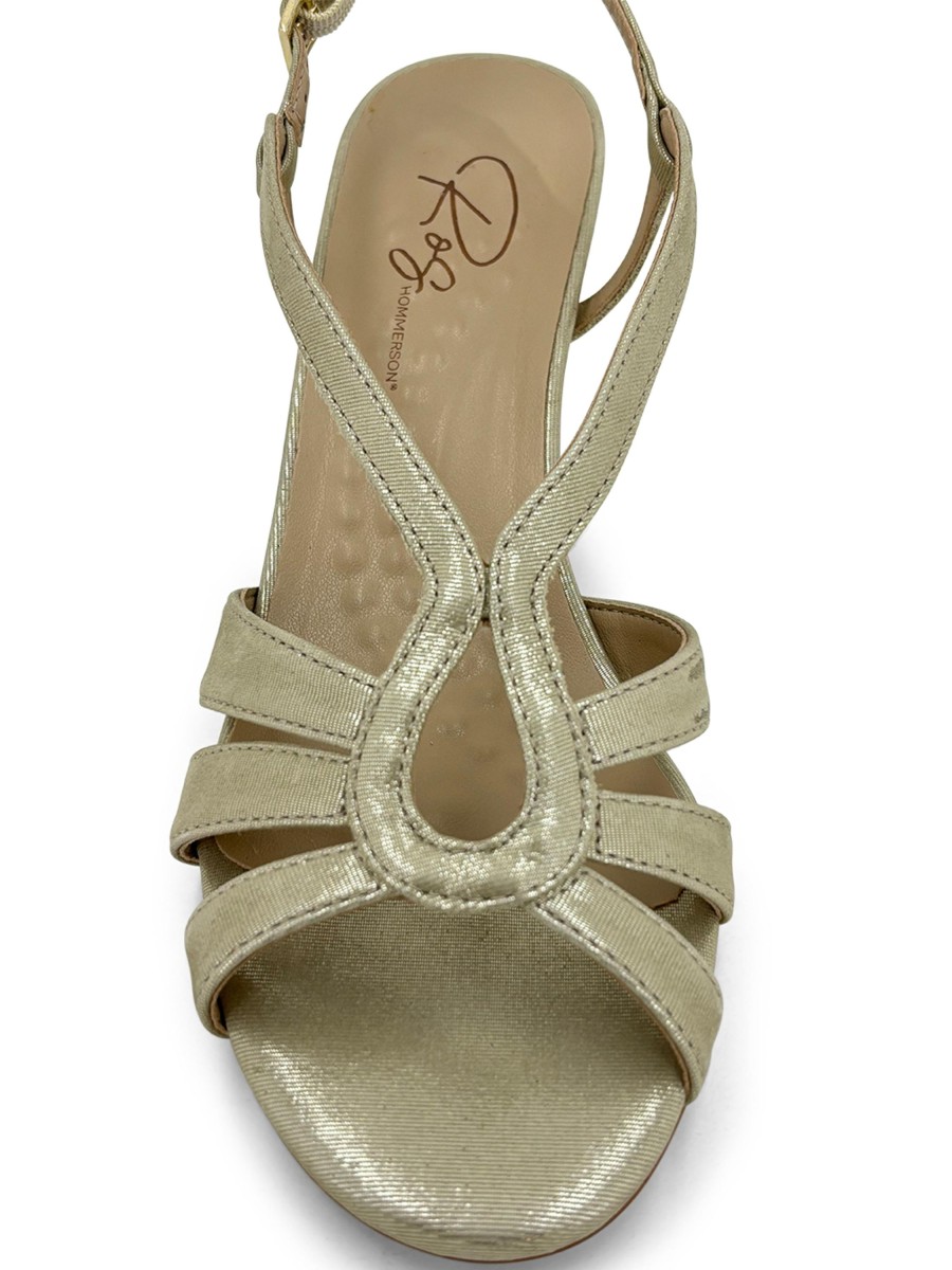 Sling-Back ROS HOMMERSON | Ros Hommerson Leandra Evening Sandal Gold