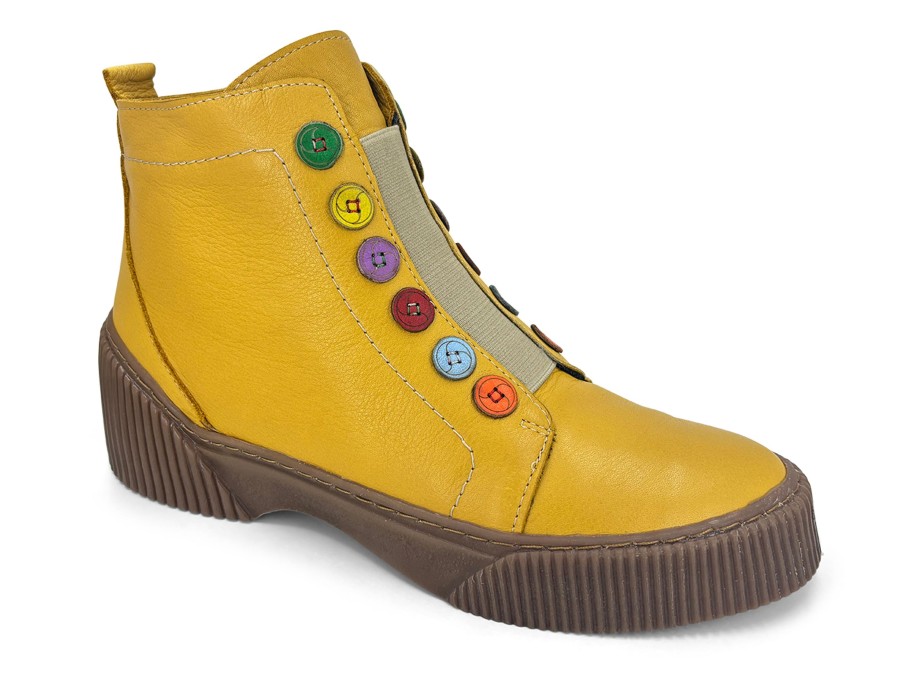 Boots/Booties GELATO | Gelato Tina Button Boot Mustard