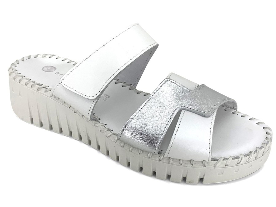 Slides ERIC MICHAEL | Eric Micael Darien Slide White Silver White/Silver