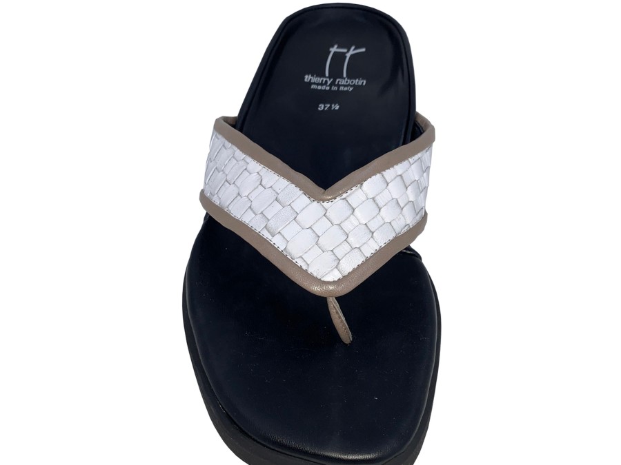 Thong Sandals THIERRY RABOTIN USA INC | Thierry Rabotin Ucria Women'S Thong Sandal Taupe White