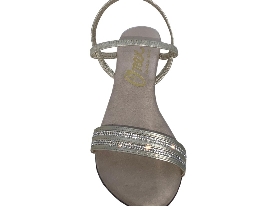 Sling-Back ONEX | Onex Foxi Evening Sandal Platinum