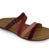 Slides AETREX | Aetrex Brielle Women'S Slide Sandal Red Multi Red_Mult