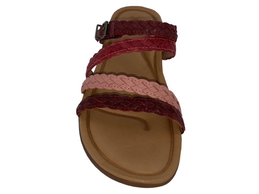 Slides AETREX | Aetrex Brielle Women'S Slide Sandal Red Multi Red_Mult