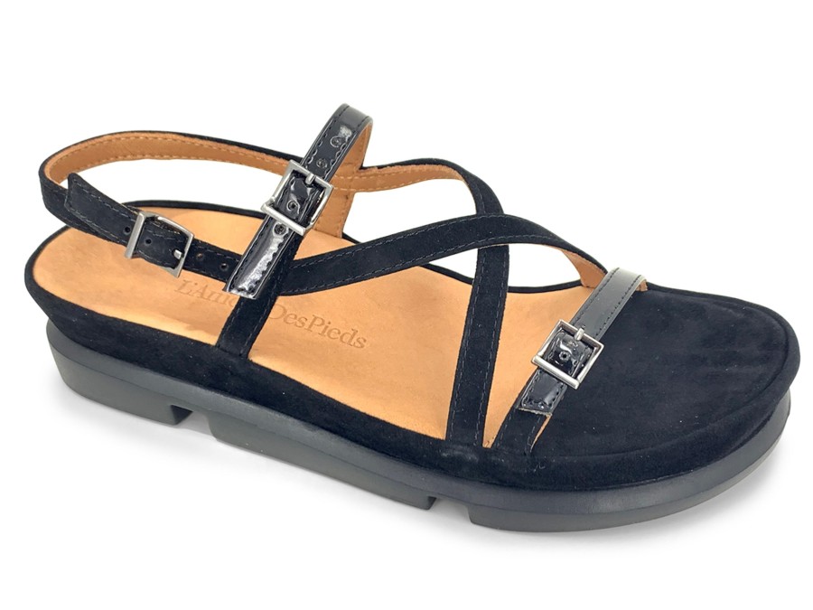 Sling-Back L'AMOUR DES PIEDS | L'Amour Des Pieds Verdun Platform Sandal Black