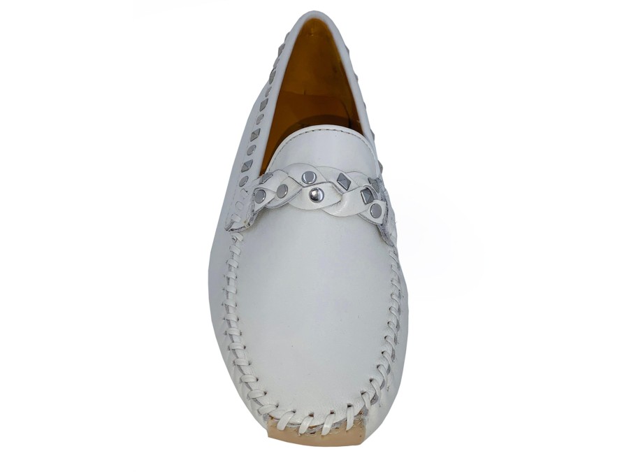 Moccasins ROBERT ZUR | Robert Zur Twisted Galaxy Women'S Loafer White Bone White/Bone