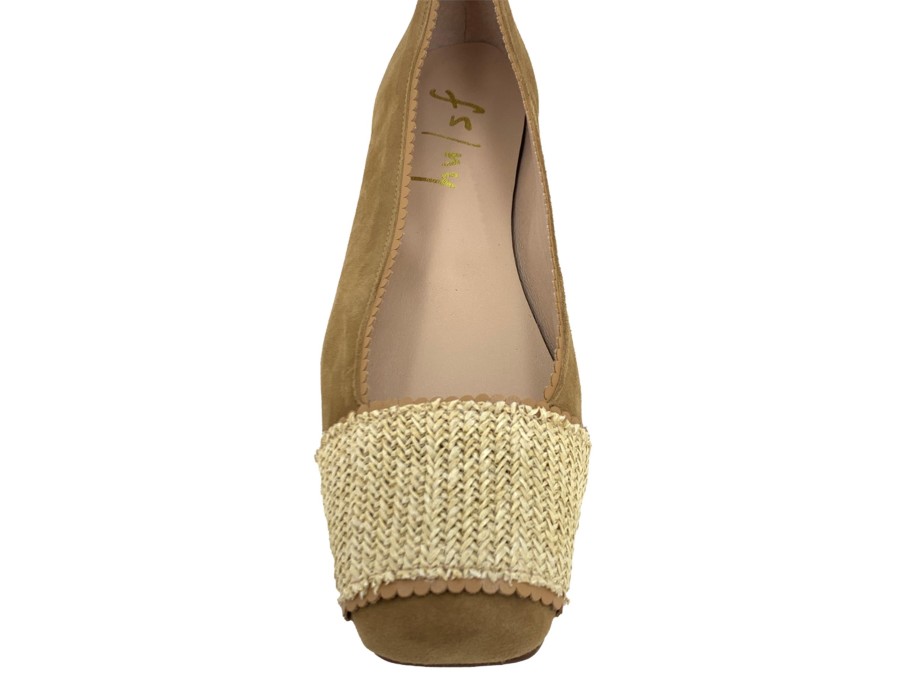 Ballets FRENCH SOLE FS/NY | French Sole Kody Ballet Flat Natural Cognac