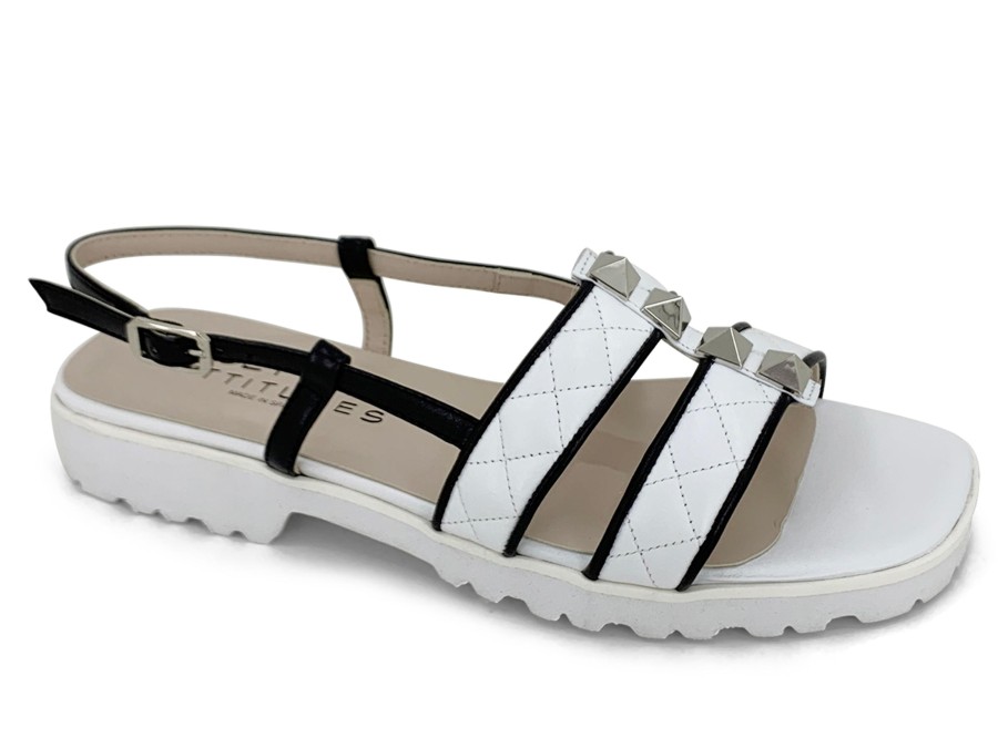 Sling-Back PAUL MAYER | Paul Mayer Proud Sling-Back Sandal White Black White/Black