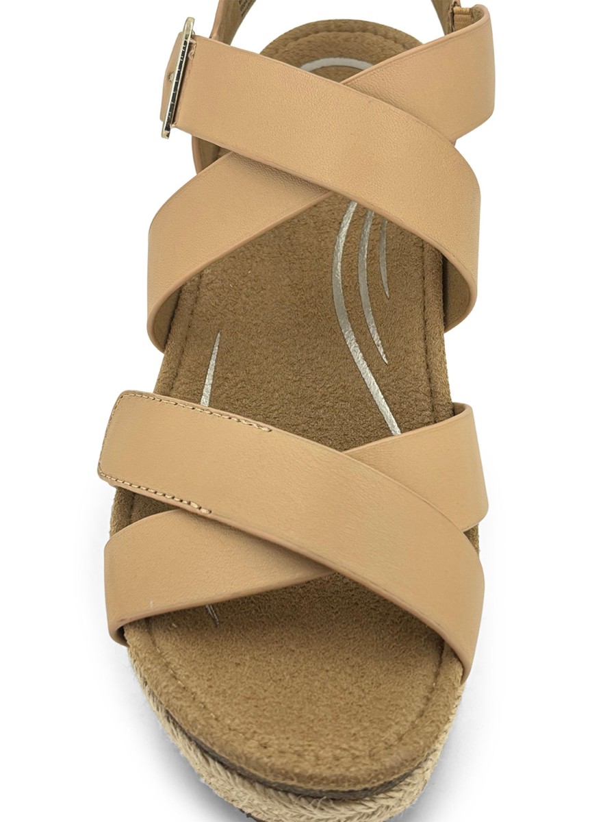 Espadrille AETREX | Aetrex Anna Platfrom Wedge Espadrille Sand