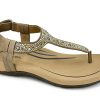 Thong Sandals AETREX | Aetrex Marni Thong Sandal Taupe