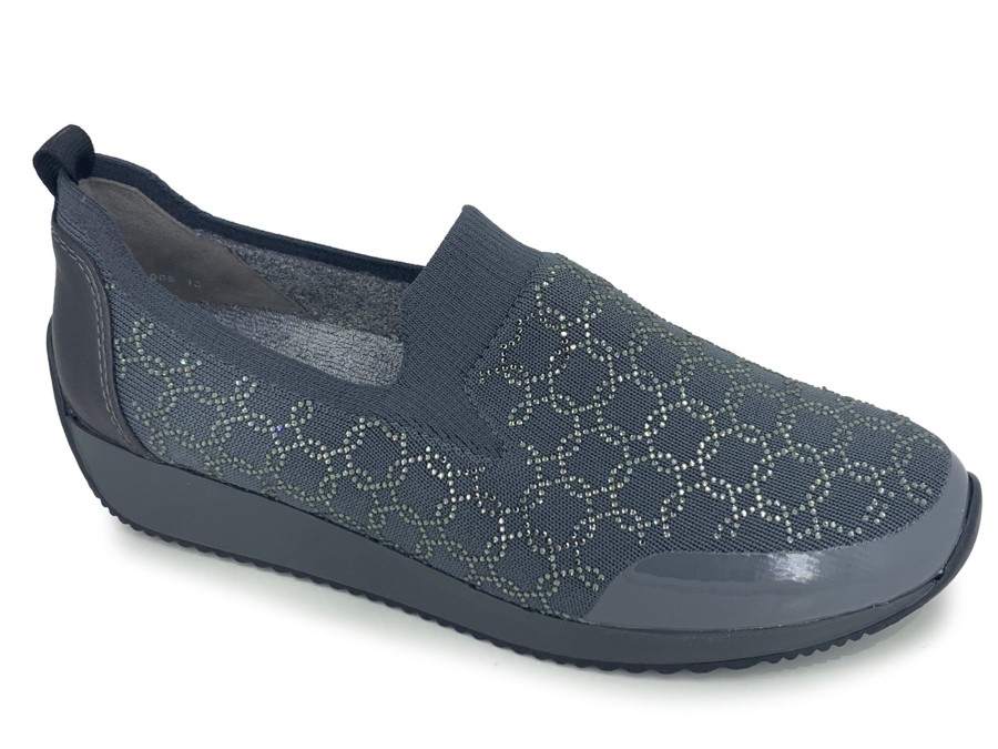 Athleisure ARA SHOES | Ara Layton Ii Athleisure Slip-On Shoe Graphite