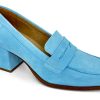 Shoes, Closed BOS + CO | Bos & Co Ama Heeled Loafer Light Blue Lt_Blue