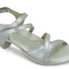 Sling-Back NAOT | Naot Limit Quarter Strap Heel Silver