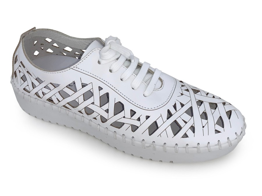 Athleisure ERIC MICHAEL | Eric Michael Dolores Women'S Lace-Up Shoe White