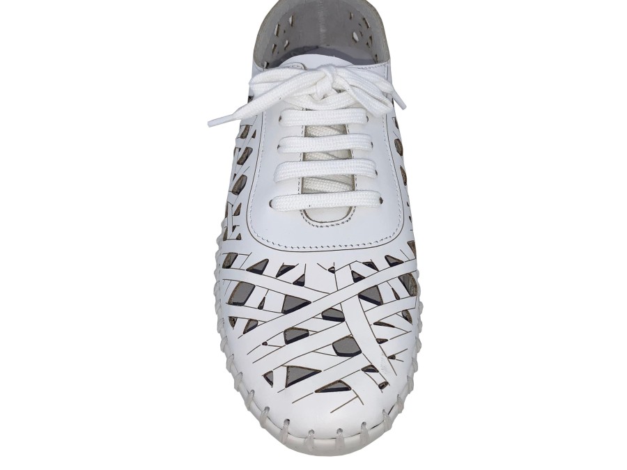 Athleisure ERIC MICHAEL | Eric Michael Dolores Women'S Lace-Up Shoe White