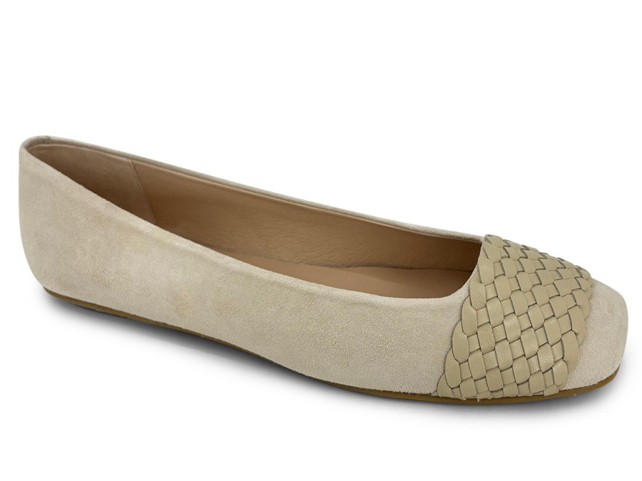 Ballets FRENCH SOLE FS/NY | French Sole Via Braid Ballet Beige