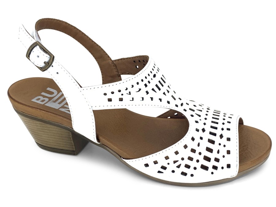 Sling-Back BUENO FOOTWEAR | Bueno Lila Sling-Back Heel White