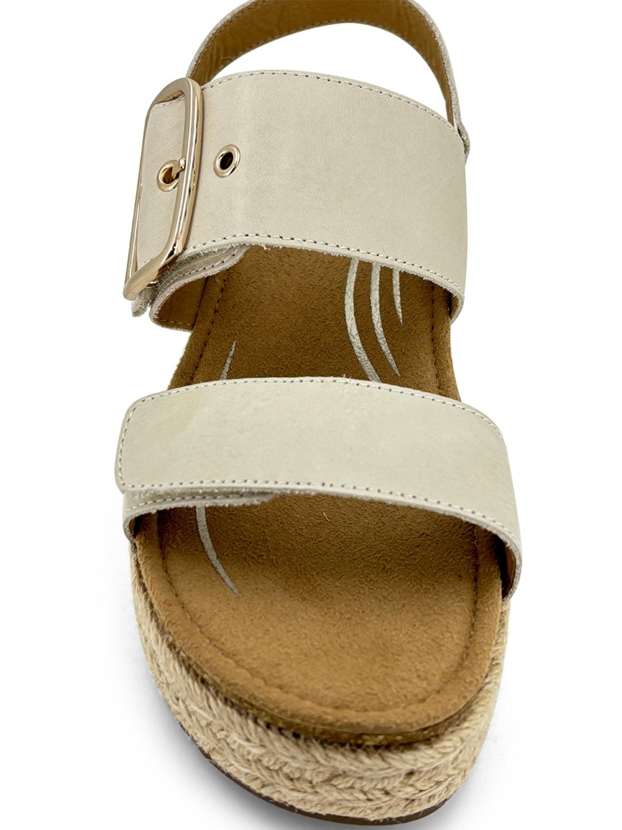 Espadrille AETREX | Aetrex Vania Platform Sandal Cream