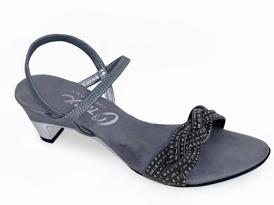 Sling-Back ONEX | Onex Rhythm Women'S Evening Sandal Pewter