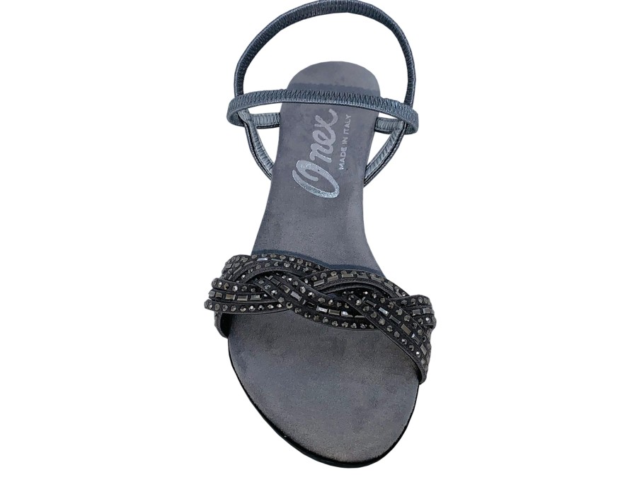 Sling-Back ONEX | Onex Rhythm Women'S Evening Sandal Pewter