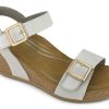 Sling-Back AETREX | Aetrex Lexa Wedge Sandal Ivory