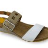 Sling-Back NAOT | Naot Dynasty Women'S Wedge Sandal White Multi White/Mult