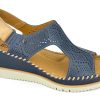 Sling-Back PIKOLINOS | Pikolinos Aguadulce 1775 Platform Wedge Sandal Blue