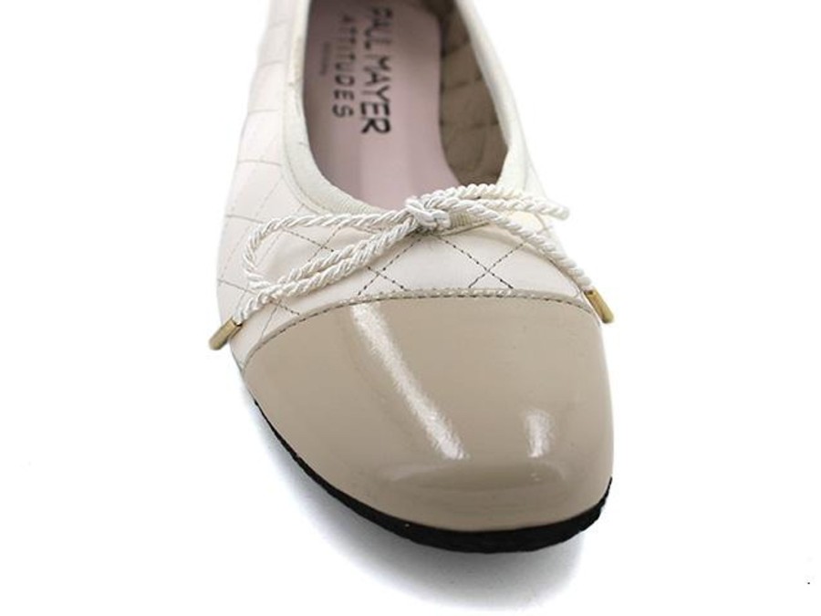 Ballets PAUL MAYER | Paul Mayer Cozy Ballet Flat Ivory