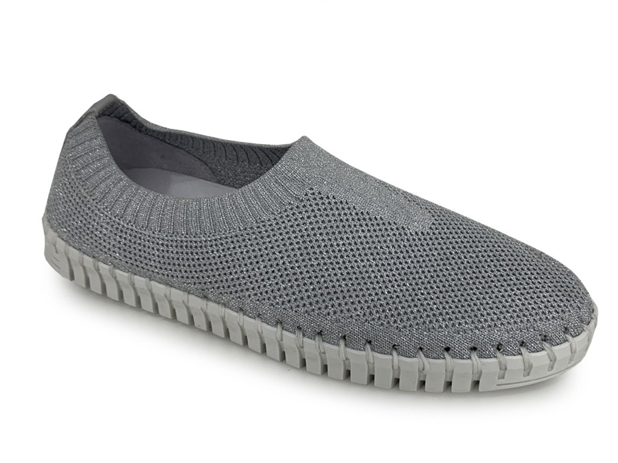 Shoes, Closed ERIC MICHAEL | Eric Michael Lucy Slip-On Shoe Silver