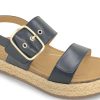 Espadrille AETREX | Aetrex Vania Platform Sandal Black