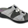 Slides HELLE COMFORT | Helle Comfort Aria Slide Sandal Glaze Silver