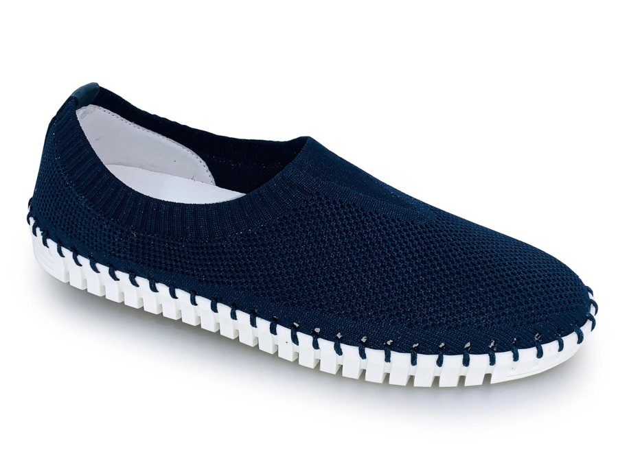 Shoes, Closed ERIC MICHAEL | Eric Michael Lucy Women'S Slip-On Shoe Navy