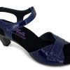 Sling-Back HELLE COMFORT | Helle Comfort Eudora Quarter Strap Heel Navy