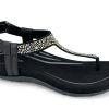 Thong Sandals AETREX | Aetrex Marni Thong Sandal Black