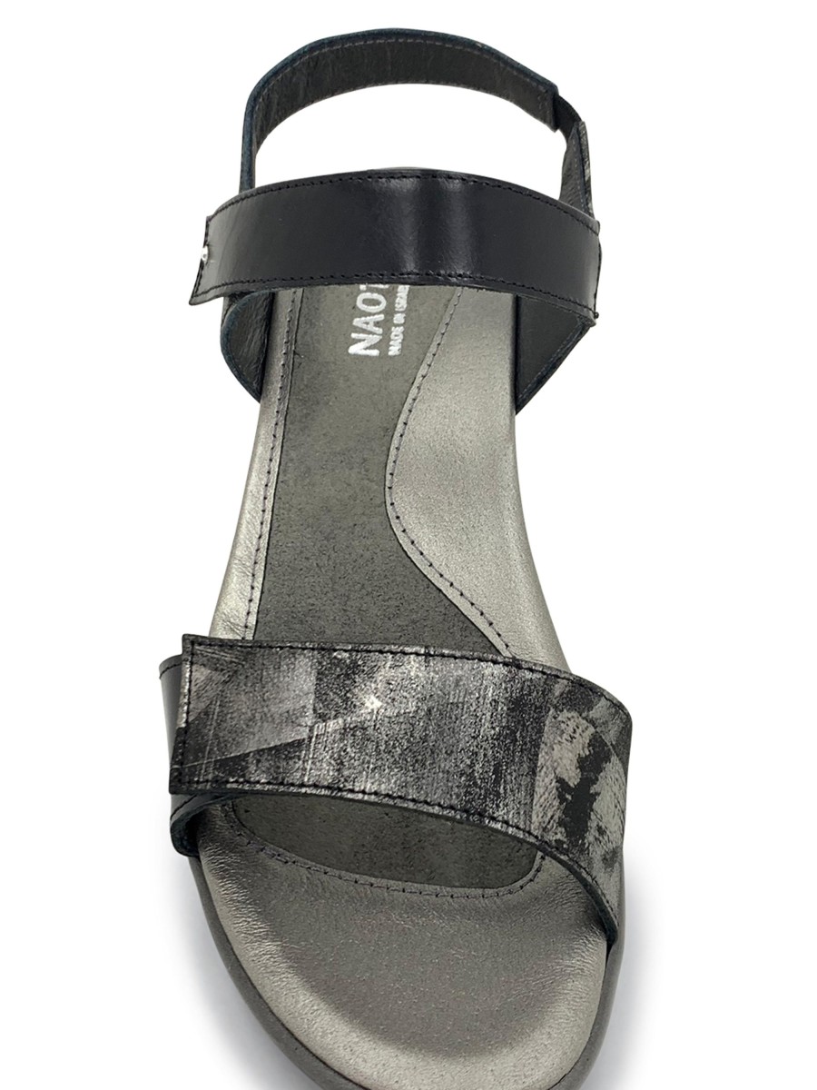 Sling-Back NAOT | Naot Extant Quarter Strap Heel Onyx Black