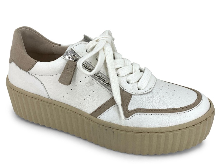 Athleisure GABOR | Gabor 3.202 Ava Platform Sneaker Off White