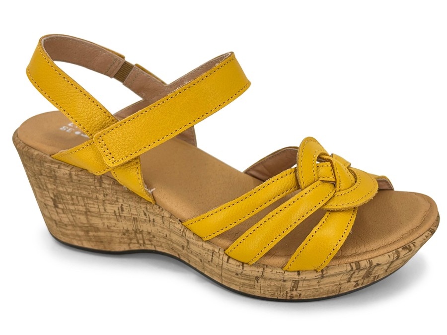 Sling-Back NAOT | Naot Tropical Wedge Sandal Marigold