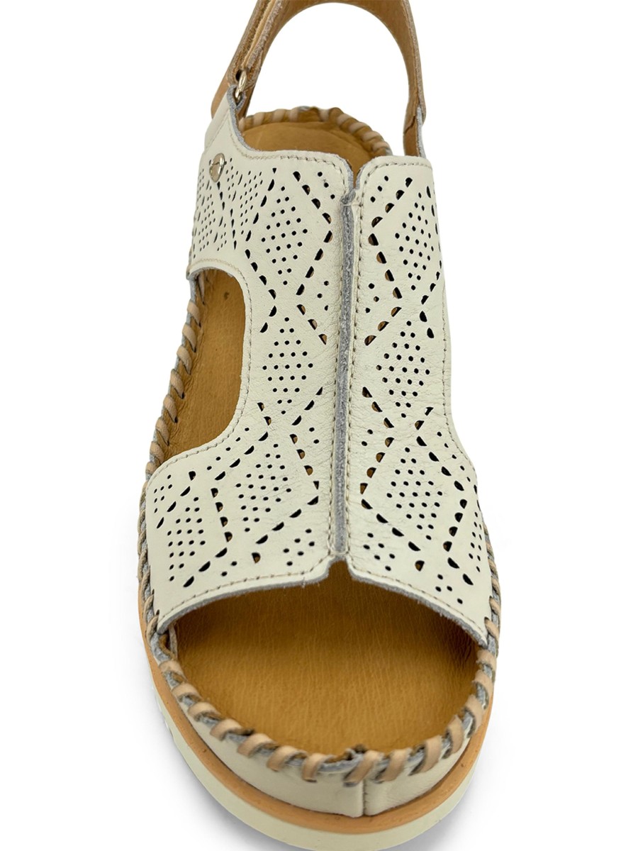 Sling-Back PIKOLINOS | Pikolinos Aguadulce 1775 Platform Wedge Sandal Off White