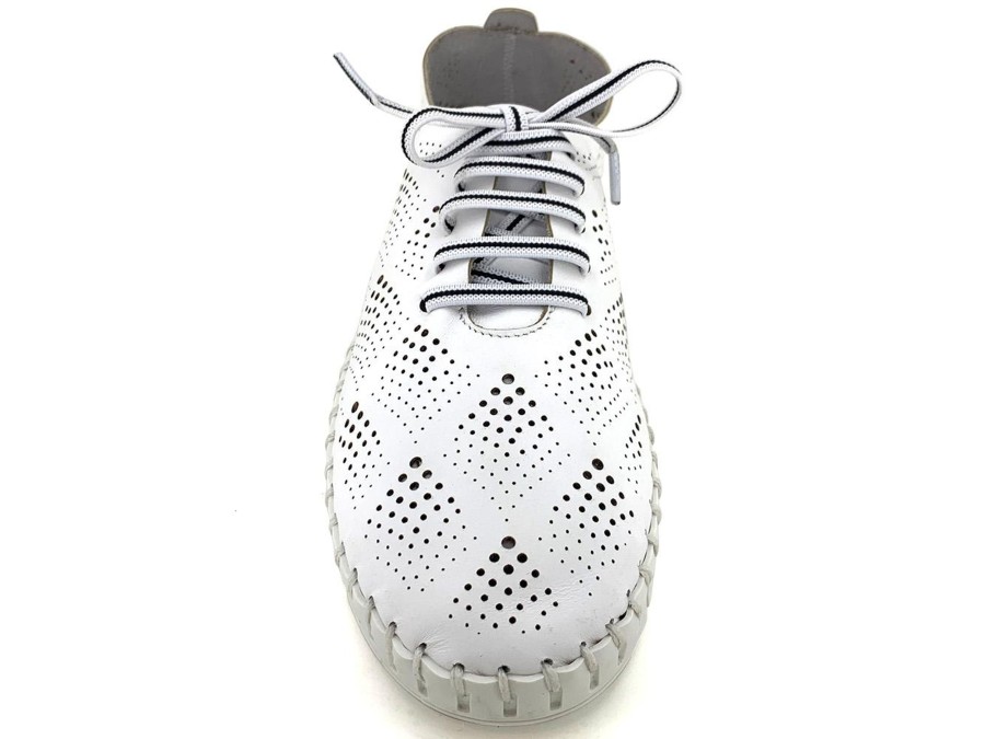 Shoes, Closed ERIC MICHAEL | Eric Michael Annie Women'S Lace-Up Shoe White