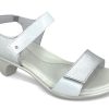 Sling-Back NAOT | Naot Extant Quarter Strap Heel Silver White Silver/White